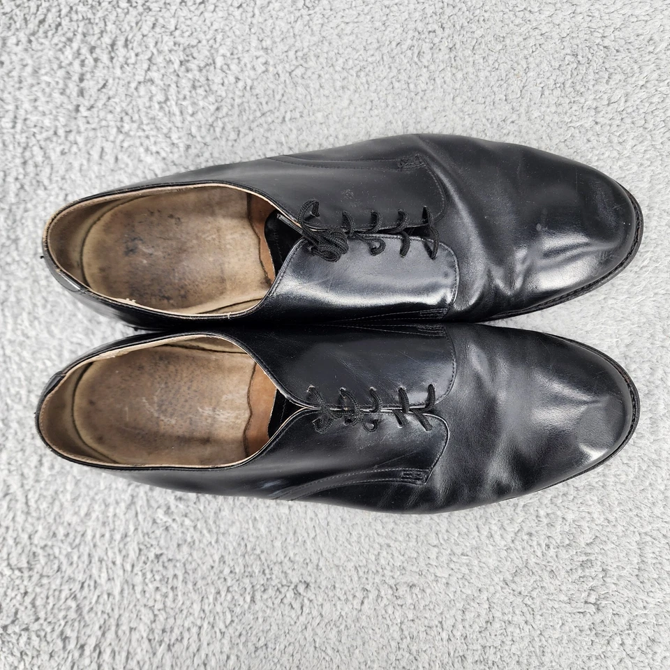 Zapatos de vestir militares vintage Wolverine para hombre talla 13,5 R cuero negro 1995 Foto 3 de 4