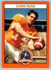 Chris Russ Tennessee Volunteers 1990 Card #32 Knoxville TN