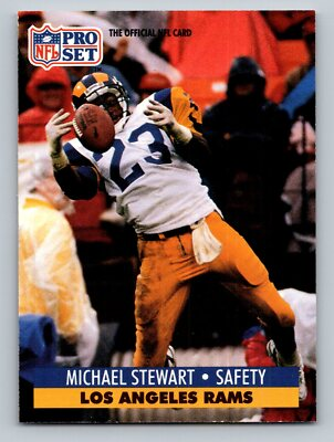 #ad 1991 Pro Set #557 Michael Stewart Los Angeles Rams $1.66