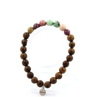 Steine Und MinéRaux. Armband Perlen Chrysocolla Aus Namibia +Lepidolit+ Rhod