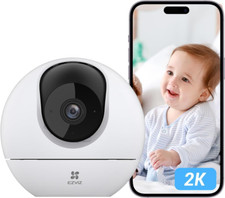 EZVIZ 2K Indoor Wifi Camera No Monthly Fee, 512GB Supports, Starlight Colour Nig