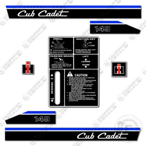 Decal 1/16 Cub Cadet 169 set - DI418 - Midwest Decals & Farm Toys