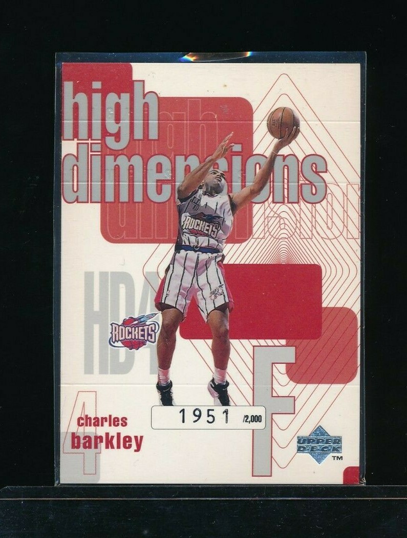 1997-98 Upper Deck High Dimensions /2000 Charles Barkley #HD4 NMMT+ or bet swsw