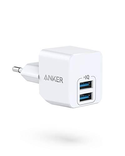 Anker Caricatore USB PowerPort Mini caricatore da parete Dual Caricatore USB ...