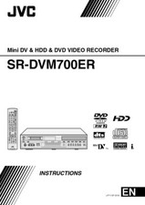 JVC SR-DVM700ER Mini DV  DVD Recorder Owners Instruction Manual Reprint