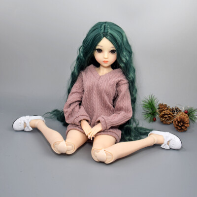 Poupée BJD 60cm - Avec Maquillage, Cheveux Courts, Chaussures Et Vêtements