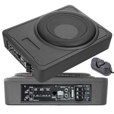 600W 10" Slim Under-Seat Powered Car/Truck Subwoofer Sub Amp Kit High Power J9Q6