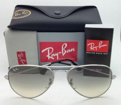 Ray-Ban Sunglasses RB 3025 Aviators 003/32 58-14 Silver  display picture 1