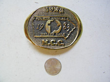 Vintage 1983 Belt Buckle Iowa MCC RELIEF SALE Mennonite