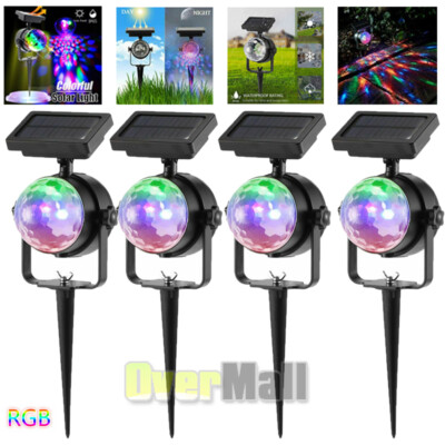 1-4X Lights Outdoor Waterproof Solar Power Star Light Projector Xmas Christmas