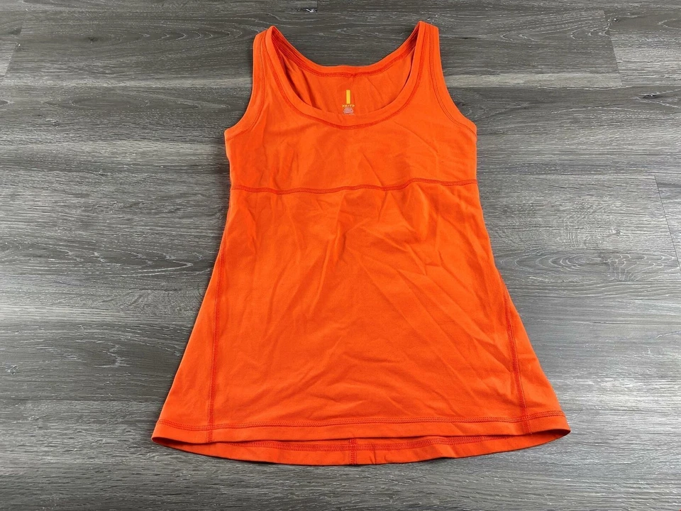 Camiseta sin mangas LUCY cuello redondo naranja ropa deportiva para mujer talla XS Foto 3 de 4