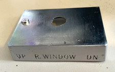 NOS 1960s Pontiac station wagon dash board power rear window switch bezel
