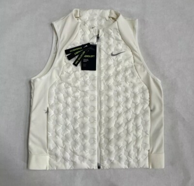 $180 Women's Nike Aeroloft Running Vest (CZ1607-133) White Ivory