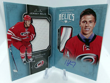 2017-18 UD BLACK DIAMOND HAYDN FLEURY RBR-HF #ed 99/99 ROOKIE BOOKLET AUTO PATCH