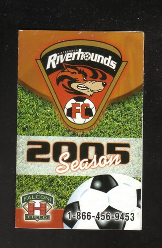 Pittsburgh Riverhounds 2005 Pocket Schedule Highmark USL 2nd 