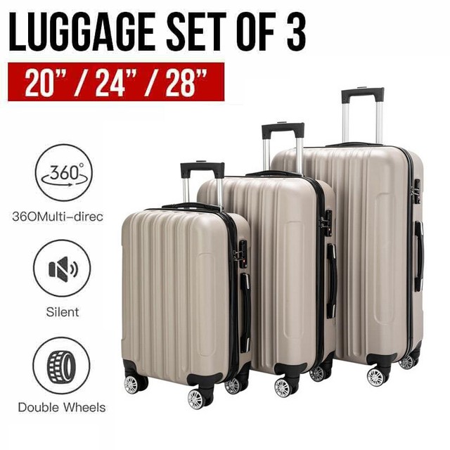 light grey suitcase