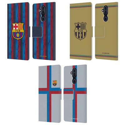 OFFICIAL FC BARCELONA 2022/23 CREST KIT LEATHER BOOK CASE FOR NOKIA PHONES