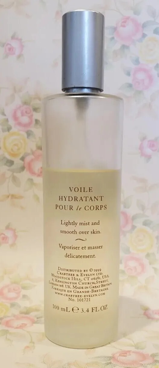Crabtree & Evelyn SPRING RAIN Hydrating BODY MIST 3.4 oz Spray 70
