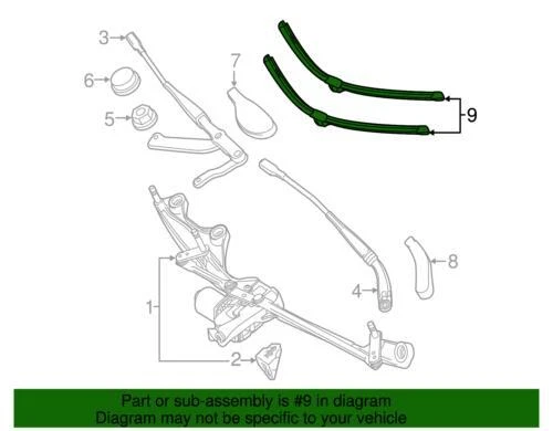 Genuine Mercedes-Benz Wiper Blade 222-820-11-45 - Image 2 of 2