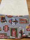 LKNEW COKE COCA-COLA CLASSICS Bed Skirt Dust Ruffle Vintage  Logos Twin Sized