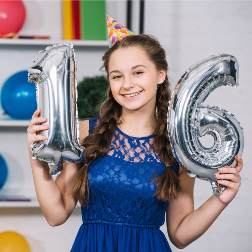 Silver Foil Balloons Number Age Birthday Party Large Helium Air Decoration 0-9 - Picture 4 of 18