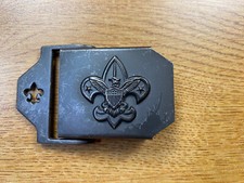 Dark Tone Boy Scouts of America Slide Belt Buckle