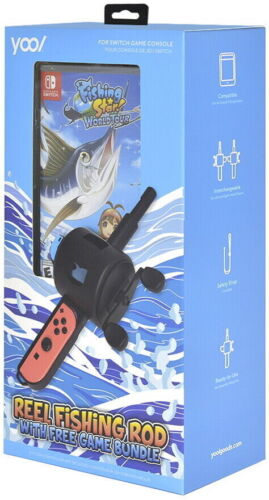 Fishing Star: World Tour w/ YOOL Reel Fishing Rod [Nintendo Switch 180 Fish] NEW - Picture 1 of 12