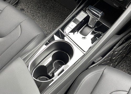 Steel Black Central Console Gear Shift Panel Trim For Hyundai Elantra 2021-2023 - Picture 6 of 20