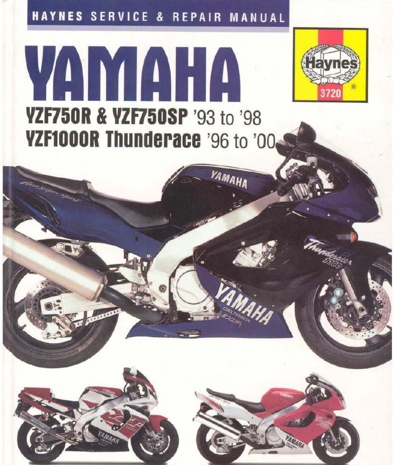 Yamaha YZF750SP YZF750 SP Manual de taller de reparación de servicio 1993-1998 Foto 2 de 4