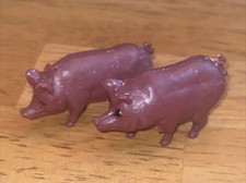 Vintage Lot of 2 Pig Figure Figurines Britains LTD 1971