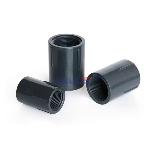 PVC Gewinde Fitting Muffe Innengewinde IG Rohr Verbinder PVC Kupplung 1/2" - 2" - Picture 7 of 8