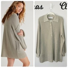 FREE PEOPLE Beach Picnic Sweater Mini Dress Size Small NWT
