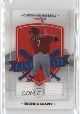 2021 Panini Chronicles America's Pastime Dual Swatches Eugenio Suarez #54 5c2