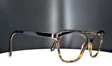 AMELIA E. Black Tortoise Womens Semi Cat Eye Full Rim Eyeglasses FRAMES ONLY