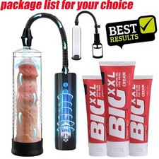 Penis Pump Power Vacuum Adult Men Big Dick Stretcher Male Enlarger Enhancement