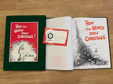 How the Grinch Stole Christmas -Deluxe Edition 2000 Hardcover w SlipCase, Suess