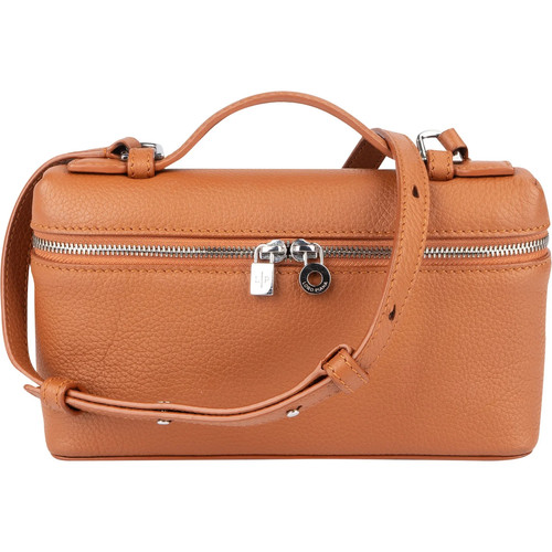 Loro Piana Grained Calfskin Pocket L19 Crossbody Bag