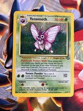 VENOMOTH 13/64 RARE JUNGLE POKEMON UNLIMITED HOLO MP