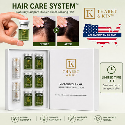 Thabet & KIN Hair Regrowth System, Advanced Hair Growth Treatment USA Brand FAST