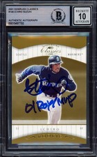 Ichiro Suzuki Auto 2001 Donruss Classics RC 146 Sig 10 ROY/MVP #141/585 Beckett