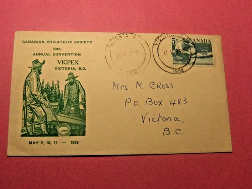 1958 Canada FDC - Canadian Philatelic Society 30th Convention