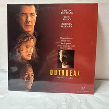 Outbreak Movie LASERDISC, 1995 Widescreen Edition LD Tested 2 Disc Set