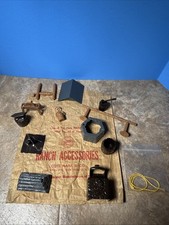 Marx Fort Apache Western Stockade Outside 12 Accessories Terrain E Original Bag