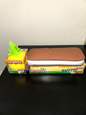 Sunny Days Squishy Toys Pineapple 14 oz Butter Ice Cream Sandwich LOT OF 3