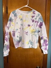 Gypsy  Jade Multicolor Tie Dye Crewneck Pullover Long Sleeve Sweatshirt Size L