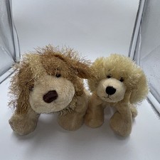 Ganz Webkinz Lil Golden Retriever and Cocker Spaniel Lot of 2 Plush Dogs No Code