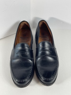 Allen Edmonds Patriot Penny Loafers Black Leather USA Mens Size 9 D Allen Edmonds Patriot Penny Loafers Black Shell Cordovan  main image 4