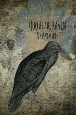 QUOTH THE RAVEN: 6X9 JOURNAL AND SKETCHBOOK - BLANK PAGES, By Just Write NEW