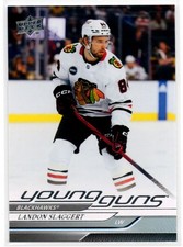 2024-25 Upper Deck Young Guns Landon Slaggert Rookie 5 Chicago Blackhawks #203