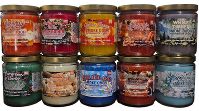 SMOKE ODOR EXTERMINATOR LIMITED EDITION CANDLES | 7O HR BURN TIME | 3-PACK